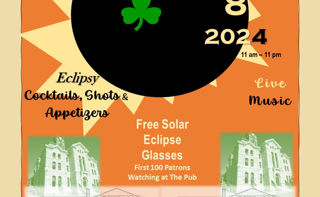 The Pub McDonough poster for solar eclipse