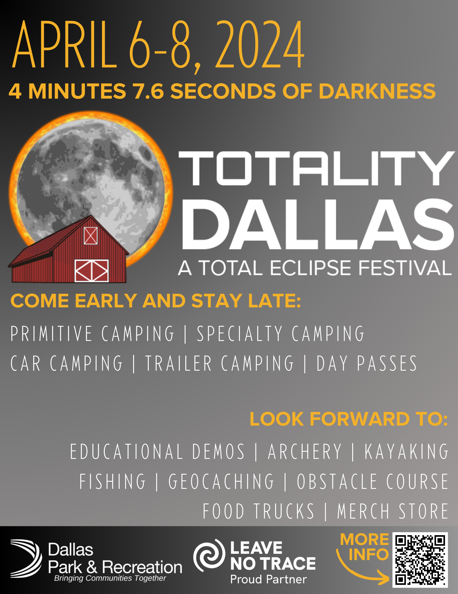 Totality Dallas flyer