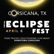 Corsicana solar eclipse poster