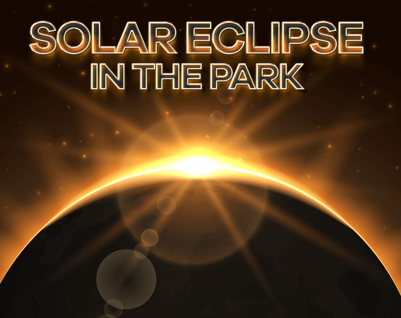 Paschall Park graphics for solar eclipse