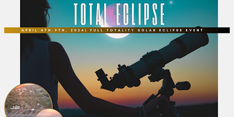 Starry Night RV Resort graphic for solar eclipse